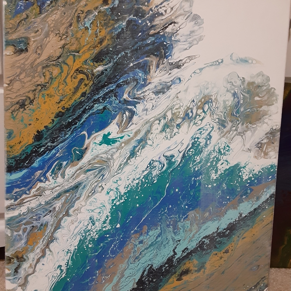 Original art by myself.tide flow. 16 by 20 inch.